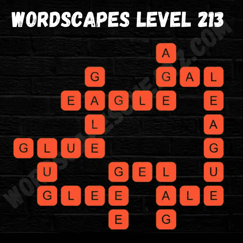 Wordscapes Level 213 Answers