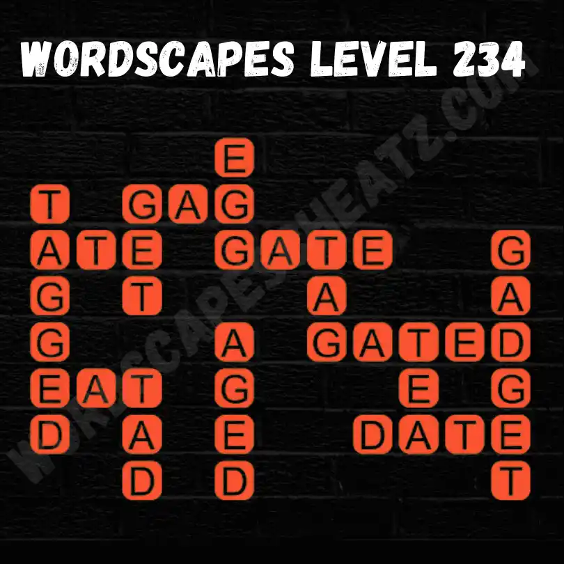 Wordscapes Level 234 Answers