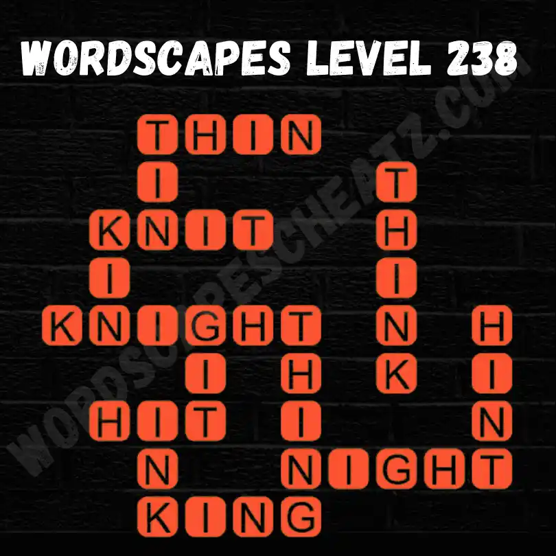 Wordscapes Level 238 Answers