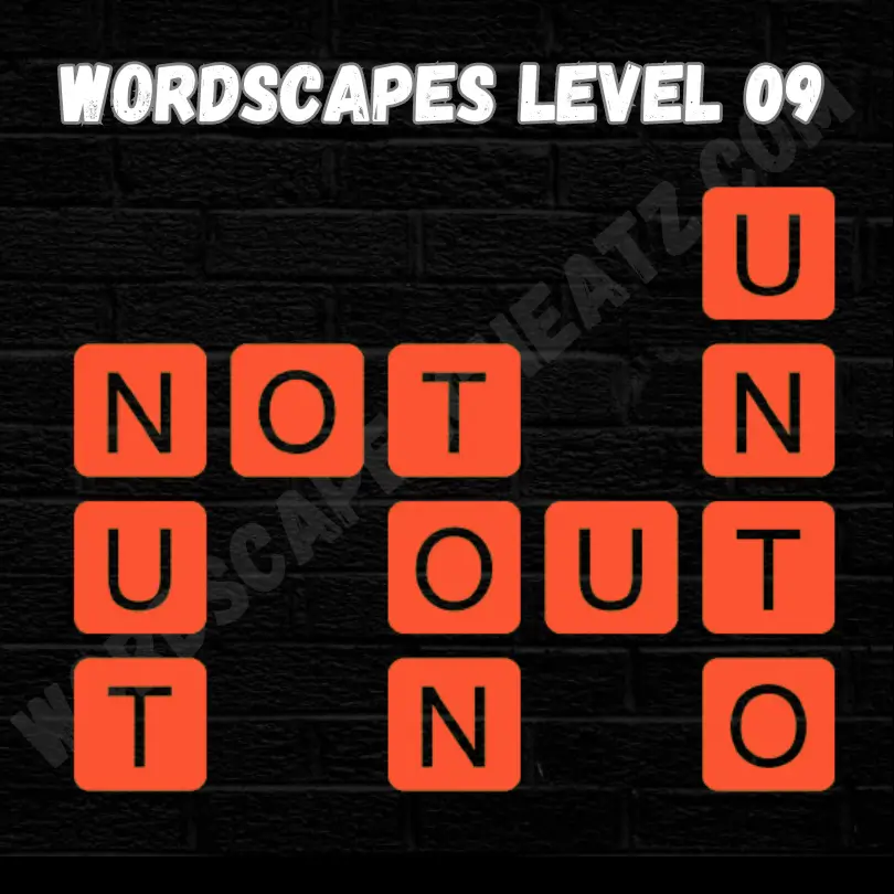 Wordscapes Level 09 Answers