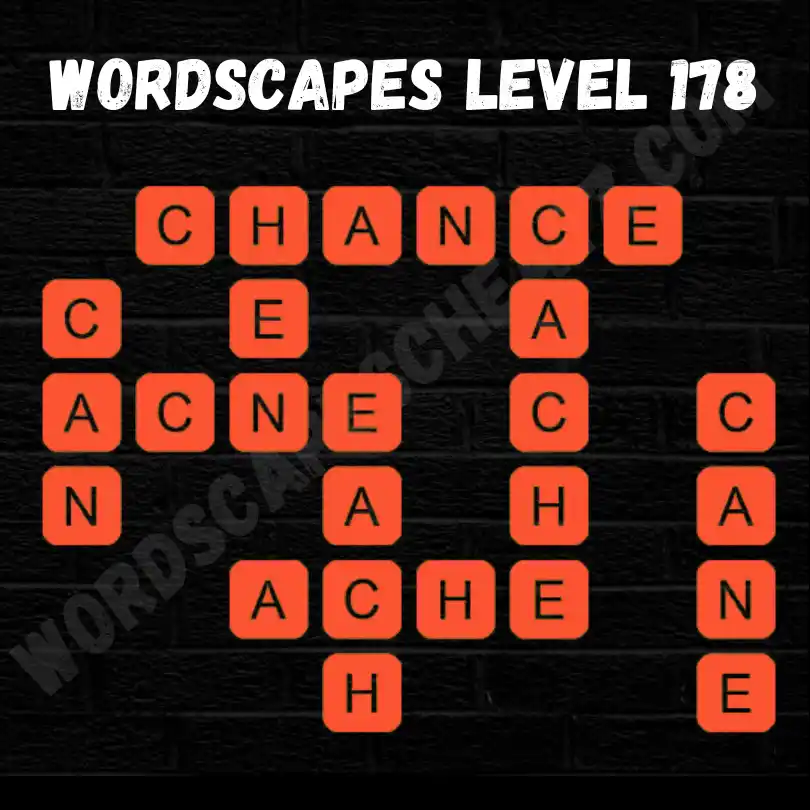 Wordscapes Level 178 Answers