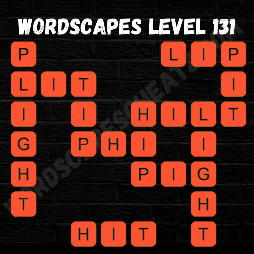 Wordscapes Level 131 Answers