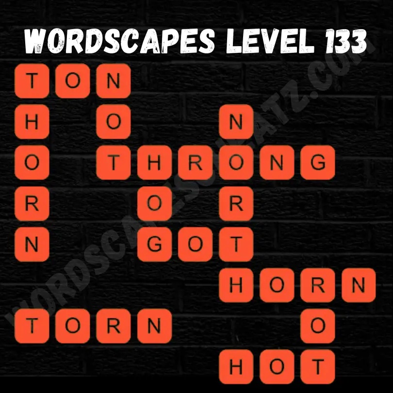 Wordscapes Level 133 Answers