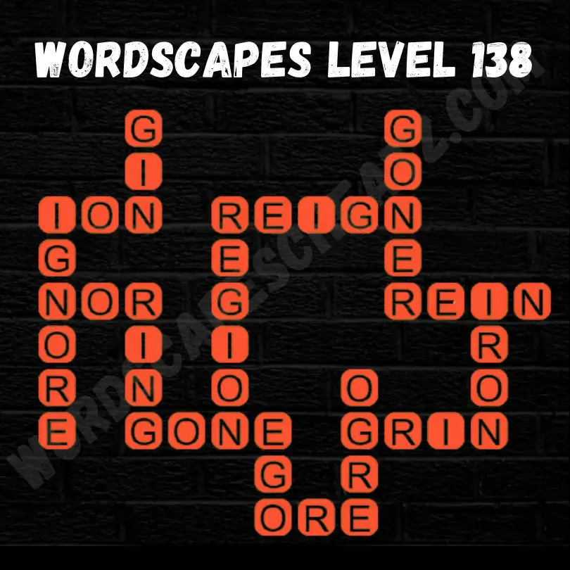 Wordscapes Level 138 Answers