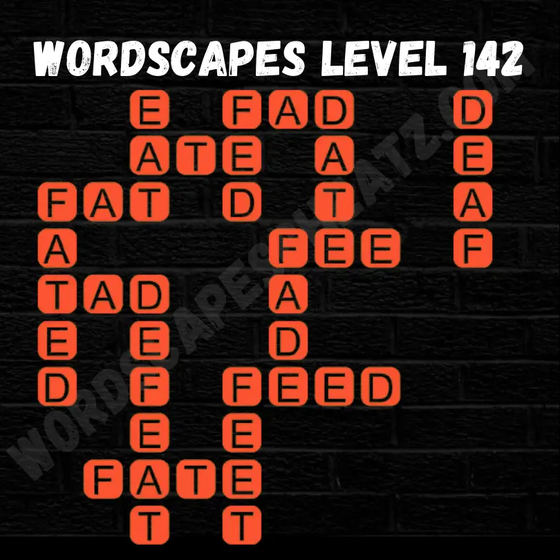 Wordscapes Level 142 Answers