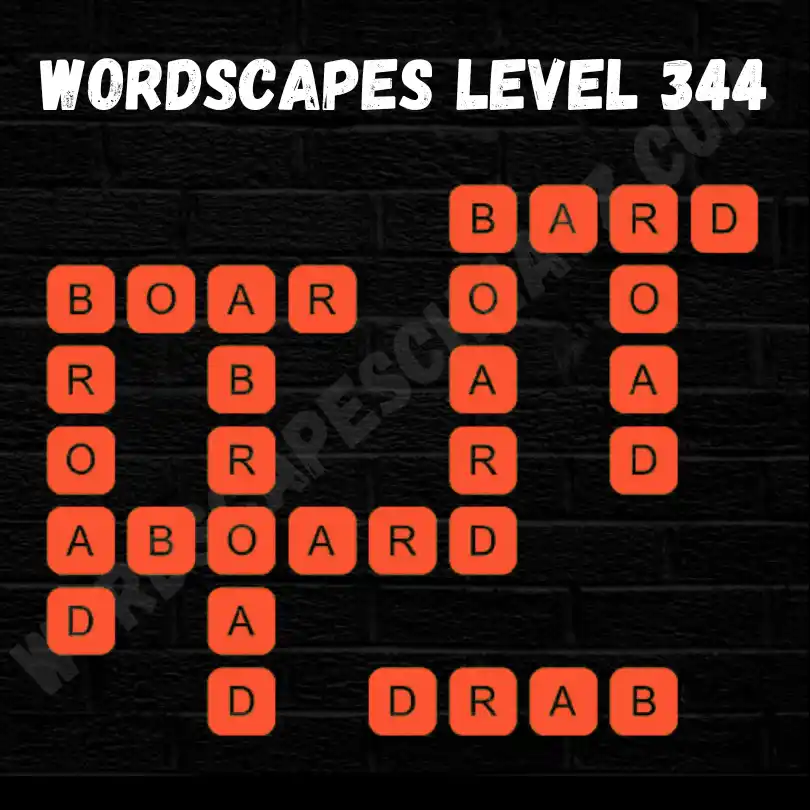 Wordscapes Level 344 Answers