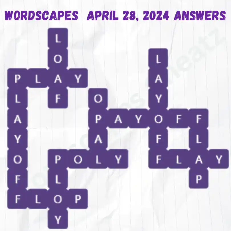 Wordscapes Daily Puzzle Answers for April 28, 2024