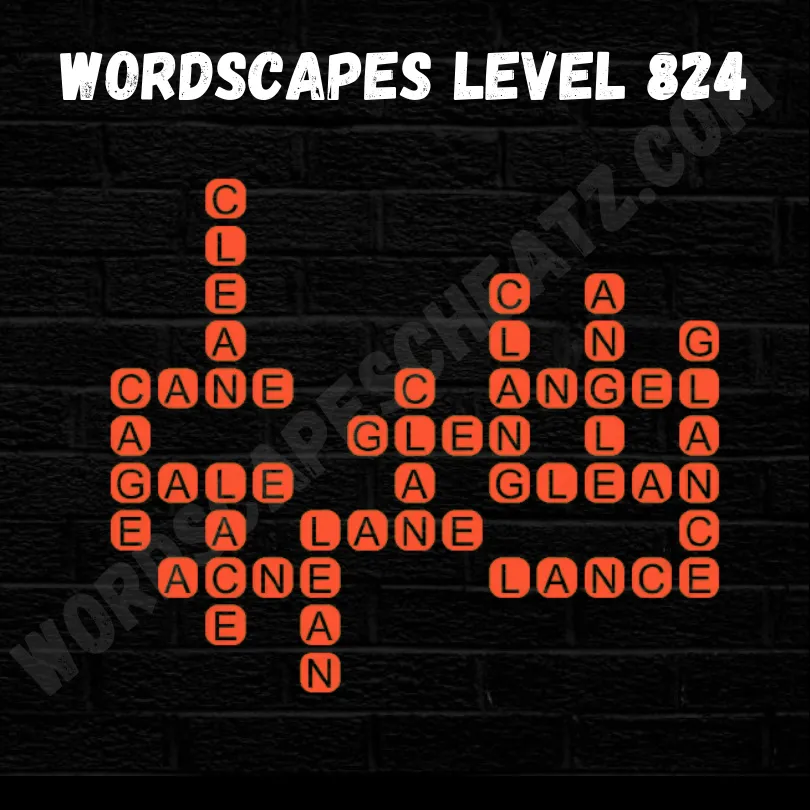 Wordscapes Level 824 Answer