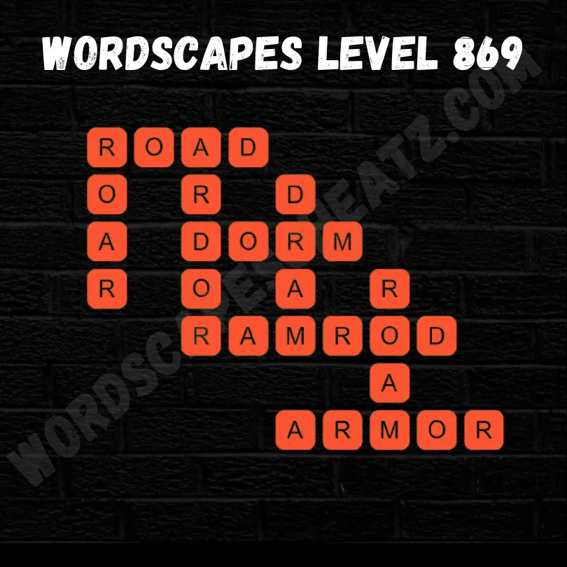 Wordscapes Level 869 Answer