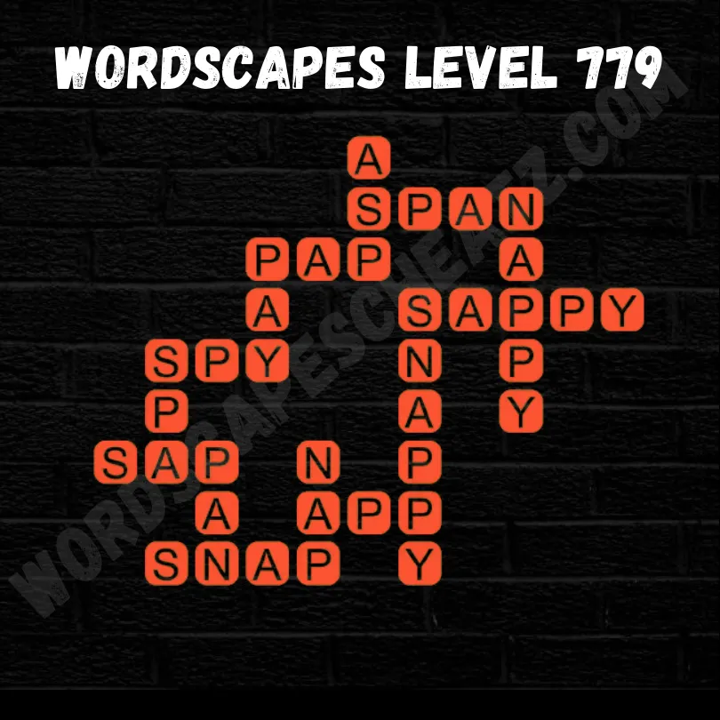 Wordscapes Level 779 Answer