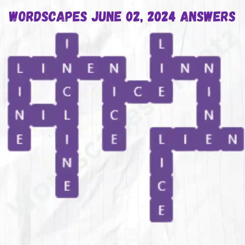 Wordscapes Daily Puzzle Answers for June 01, 2024