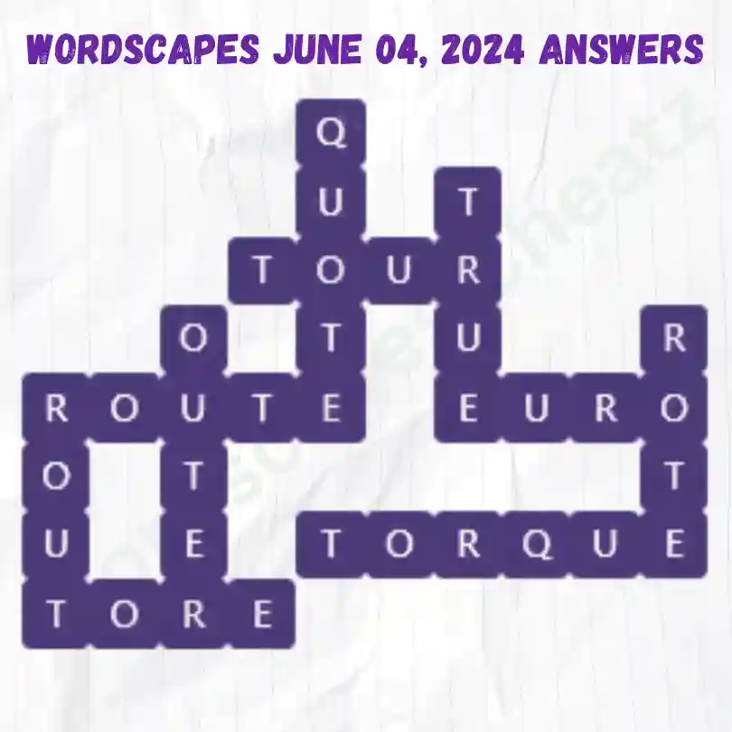 Wordscapes Daily Puzzle Answers for June 04, 2024