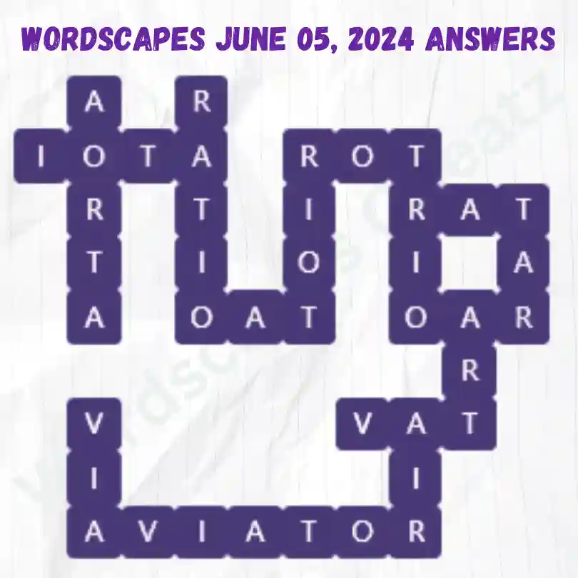 Wordscapes Daily Puzzle Answers for June 05, 2024