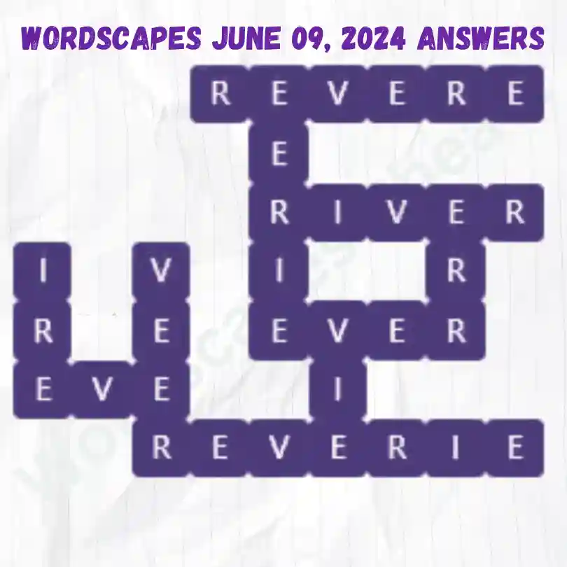 Wordscapes Daily Puzzle Answers for June 09, 2024