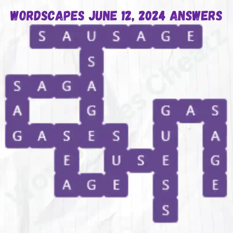 Wordscapes Daily Puzzle Answers for June 12, 2024