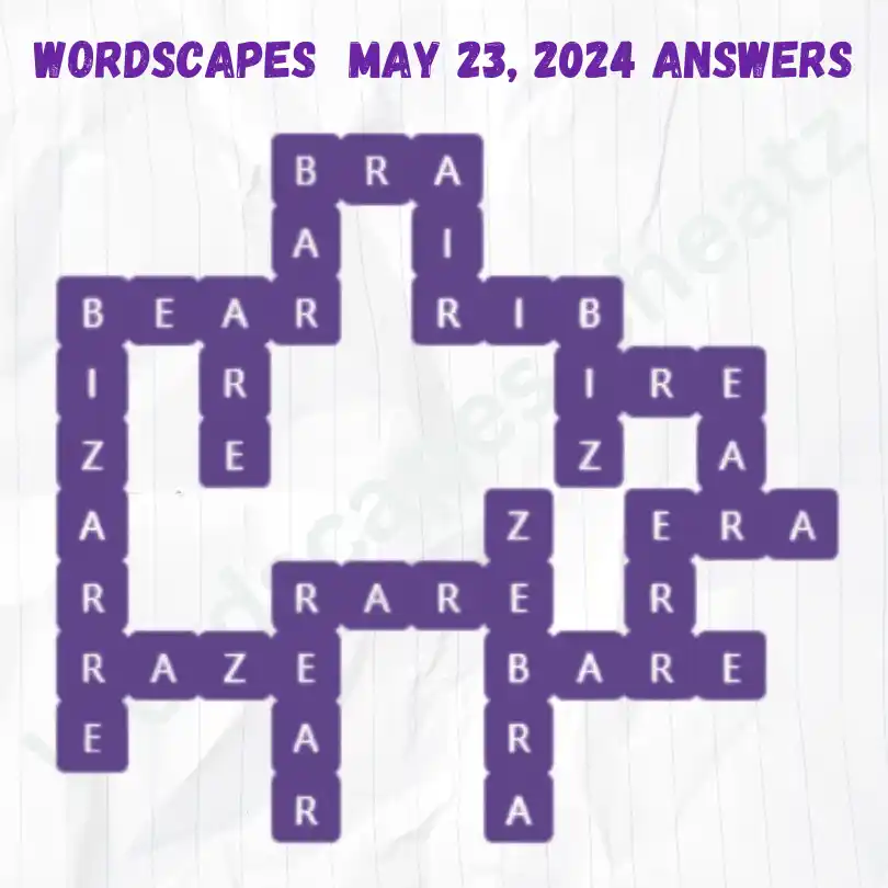 Wordscapes May 23, 2024 Answers