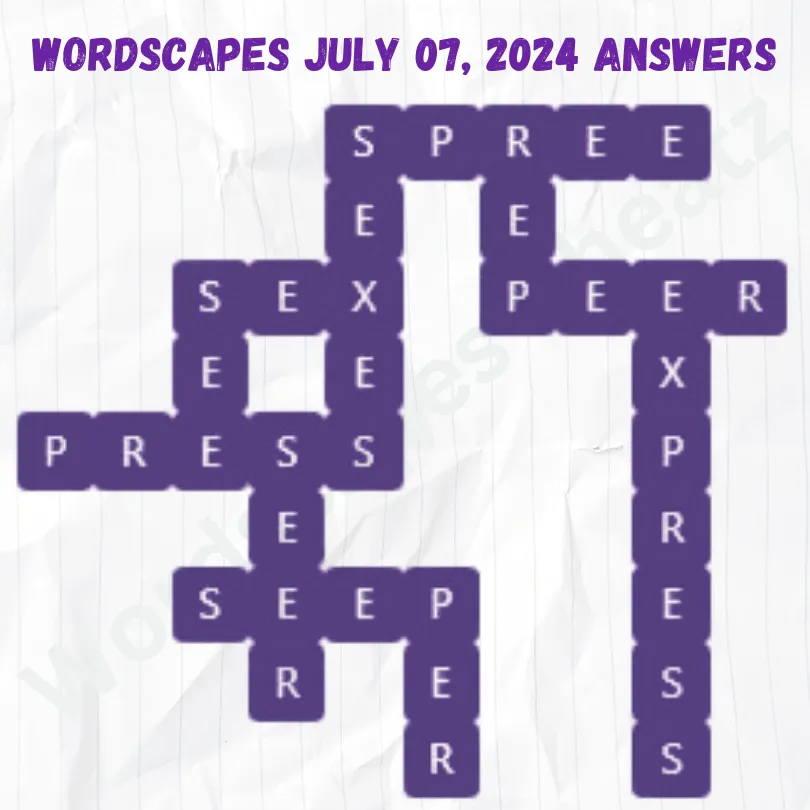 Wordscapes Daily Puzzle July 07, 2024 Answers