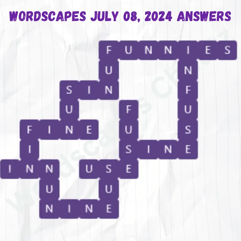 Wordscapes Daily Puzzle July 08, 2024 Answers