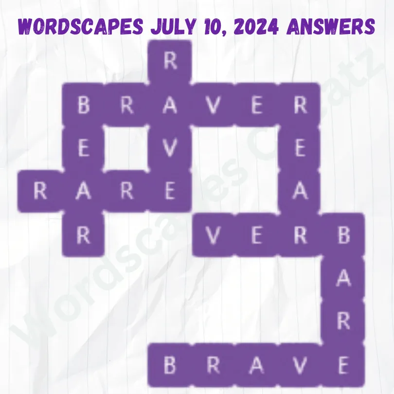 Wordscapes Daily Puzzle July 10, 2024 Answers