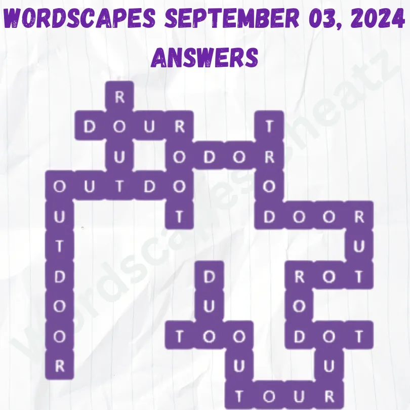 Wordscapes September 03 2024, Answers